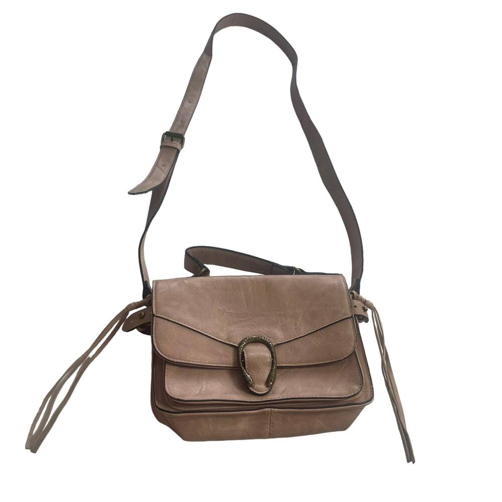 Madden Girl Light Pink Grate Crossbody Bag Purse